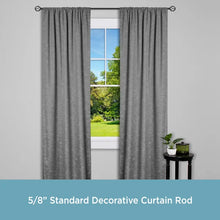 Load image into Gallery viewer, Galon Adjustable 0.63&quot; Single Curtain Rod 48&quot;-86&quot; (SET OF 2)
