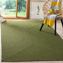 Load image into Gallery viewer, Garbrand Handmade Flatweave Performance Green Rug 10&#39; x 14&#39;
