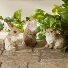 Load image into Gallery viewer, Garden Rabbit Statue Set (Set of 3)
