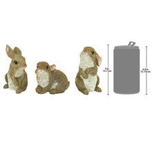 Load image into Gallery viewer, Garden Rabbit Statue Set (Set of 3)
