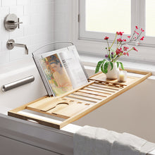 Load image into Gallery viewer, Gardner Freestanding Bamboo Bath Caddy
