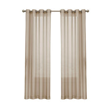 Load image into Gallery viewer, Gargi Solid Sheer Grommet Single Curtain Panel B56 176 ps
