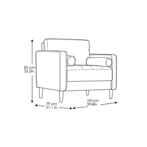 Garren 39.8'' Wide Tufted Club Chair 1760AH