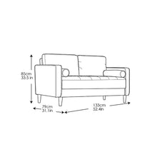 Load image into Gallery viewer, Garren 52.4&#39;&#39; Square Arm Loveseat
