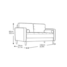 Load image into Gallery viewer, Garren 52.4&quot; Square Arm Loveseat 2178CDR
