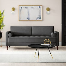 Load image into Gallery viewer, Garren 75.6&quot; Square Arm Sofa Heather Gray 398CDR
