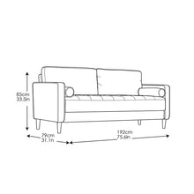 Load image into Gallery viewer, Garren 75.6&quot; Square Arm Sofa MRM2034
