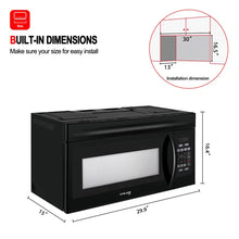 Load image into Gallery viewer, Gasland Chef 30&#39;&#39; Over-The-Range Microwave With 1.6 Cu. Ft. Capacity Over The Stove Microwave Oven
