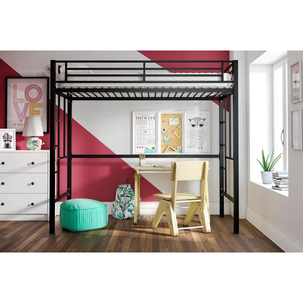 Gaulke Twin Metal Platform Loft Bed by Latitude Run Salvage
