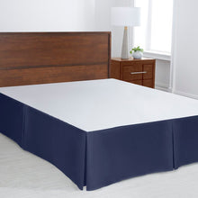 Load image into Gallery viewer, Queen Navy Pleated Gavrila 16&quot; Bed Skirt 225AH

