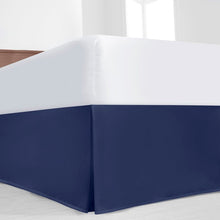 Load image into Gallery viewer, Queen Navy Pleated Gavrila 16&quot; Bed Skirt 225AH
