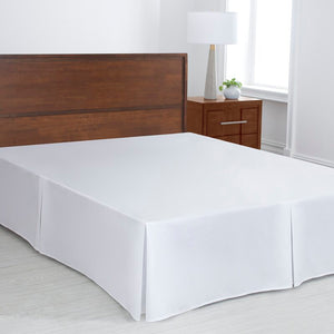 White Pleated Gavrila 16" Bed Skirt 1400CDR