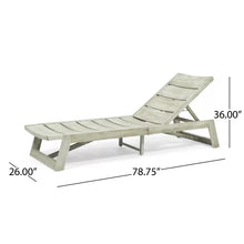 Load image into Gallery viewer, Light Gray Wash/Gray Gavyn 78.75&#39;&#39; Long Reclining Acacia Single Chaise
