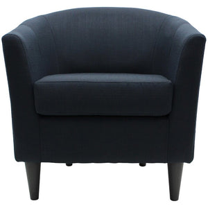 Gaynell Barrel Chair, Color: Midnight Blue, #6332