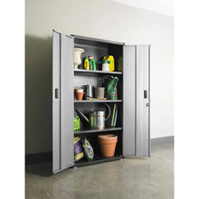 Load image into Gallery viewer, Hammered Granit/Silver Tread GearTrack 72&quot; H x 36&quot; W x 18&quot; D Storage Cabinet
