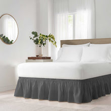 Load image into Gallery viewer, Gearheart Wrap Around Solid Ruffled 140 Thread Count 15&quot; Bed Skirt 2485CDR/GL
