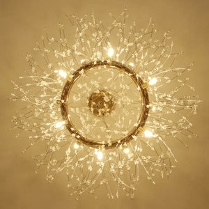 15.7" H x 39.4" W x 39.4" D Geetika Firework Crystal Sputnik Chandelier