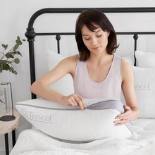 Load image into Gallery viewer, Standard White Gel Memory Foam King Firm Support Pillow 1452AH
