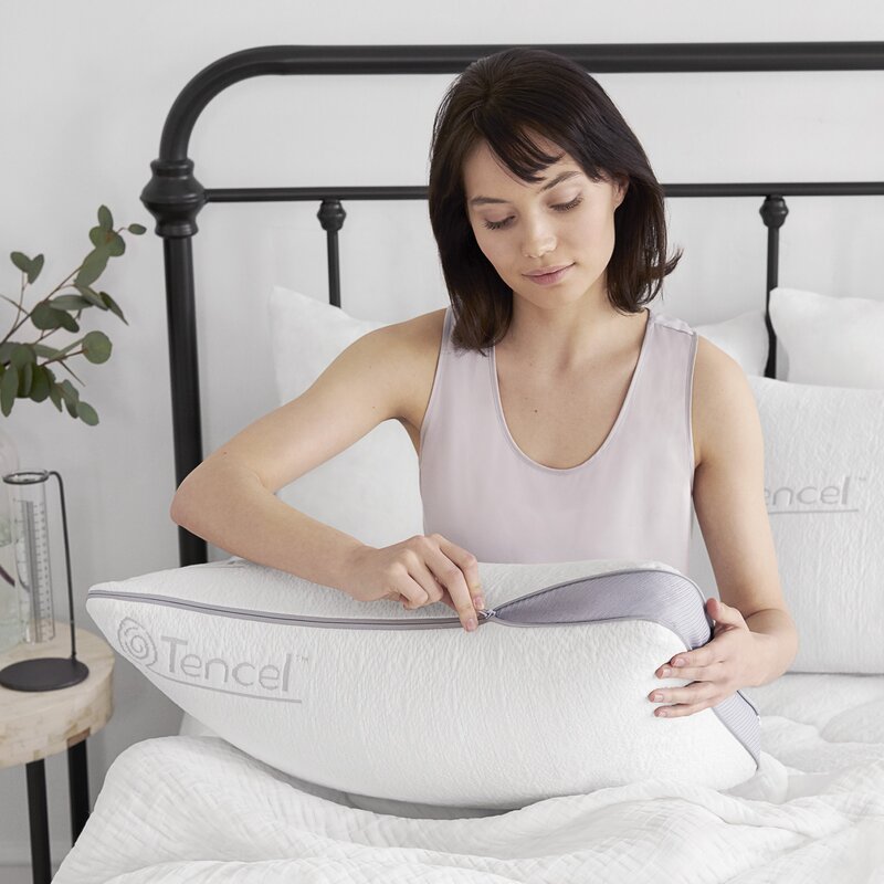 Standard White Gel Memory Foam King Firm Support Pillow 1452AH