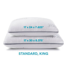 Load image into Gallery viewer, Standard White Gel Memory Foam King Firm Support Pillow 1452AH
