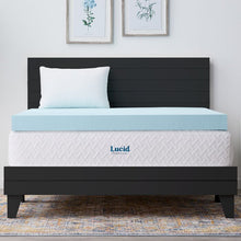 Load image into Gallery viewer, Gel and Aloe Infused 4&quot; Memory Foam Mattress Topper,
