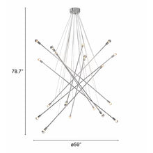 Load image into Gallery viewer, Gelinkaya 18-Light Sputnik Modern Linear Chandelier
