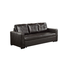 Load image into Gallery viewer, Genece 85&#39;&#39; Faux Leather Square Arm Sofa Bed AS-IS, 5730RR
