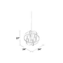 Load image into Gallery viewer, Genna 6 - Light Lantern Globe Chandelier 1861CDR
