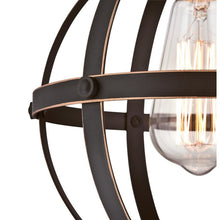 Load image into Gallery viewer, Oil Rubbed Bronze Genna 1 - Light Lantern Globe Pendant (ND193)
