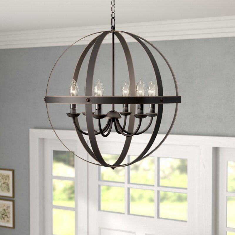 Genna 6 - Light Lantern Globe Chandelier 1861CDR