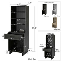 Load image into Gallery viewer, Golden Oak Genrich  Audio Rack 5344RR
