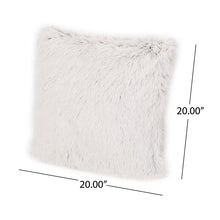 Load image into Gallery viewer, Genthner Square Faux Fur Pillow Cover &amp; Insert (Set of 2) GL805
