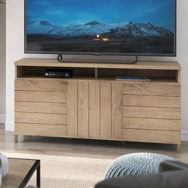 Beige Geoghegan TV Stand for TVs up to 65