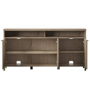 Beige Geoghegan TV Stand for TVs up to 65" Height Adjustable Shelving