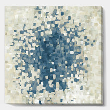 Load image into Gallery viewer, 16&quot; H x 16&quot; W x 1&quot; D Geometric Blue Spots - Print on Canvas
