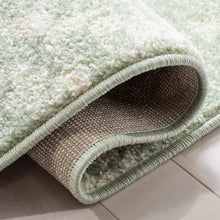 Load image into Gallery viewer, Geometric Green/Ivory Area Rug
