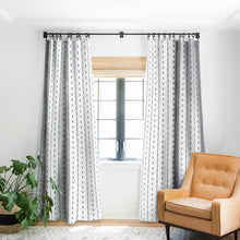 Load image into Gallery viewer, Geometric Pinch Pleat Single Curtain Panel EC1258
