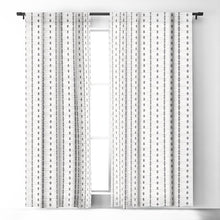 Load image into Gallery viewer, Geometric Pinch Pleat Single Curtain Panel EC1258
