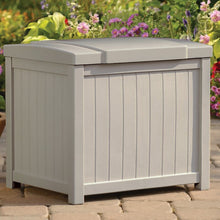 Load image into Gallery viewer, 22 Gallon Light Taupe Resin Deck Box # 9324
