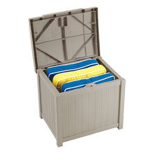 Load image into Gallery viewer, 22 Gallon Light Taupe Resin Deck Box # 9324
