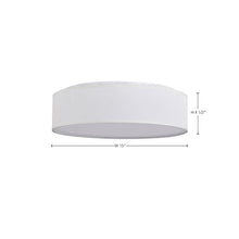 Load image into Gallery viewer, Geren 1 - Light 15&#39;&#39; Shaded Drum LED Flush Mount 3040AH
