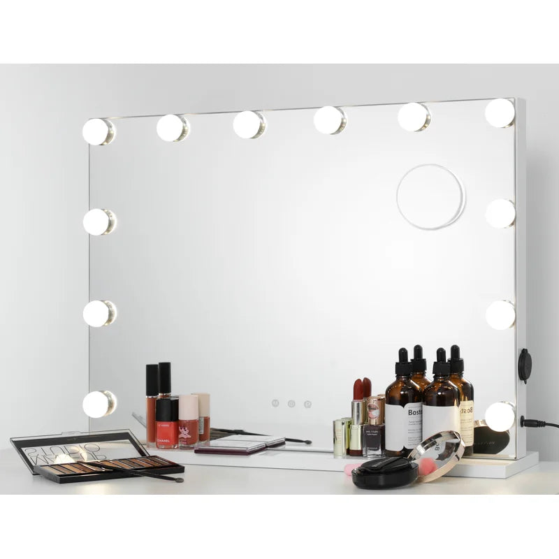 Gerlad Beveled Frameless Lighted Vanity Mirror 17x 22.8