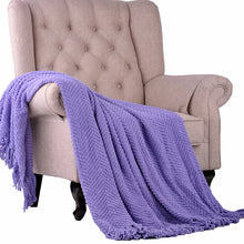 Load image into Gallery viewer, 50&quot; W x 60&quot; L Paisley Purple Gerth Blanket
