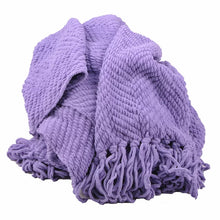Load image into Gallery viewer, 50&quot; W x 60&quot; L Paisley Purple Gerth Blanket
