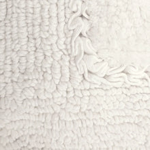 Load image into Gallery viewer, White Ghufran Ruffle Rectangle 100% Cotton Bath Rug, 17&#39;&#39; x 24&#39;&#39;
