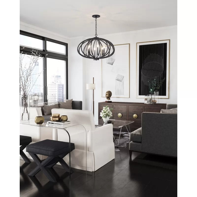 Gibby 6 - Light Globe Chandelier 1800CDR
