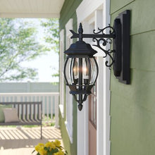 Load image into Gallery viewer, Gillian 3 - Bulb 22.75&quot; H Outdoor Wall Lantern Textured Black 377CDR
