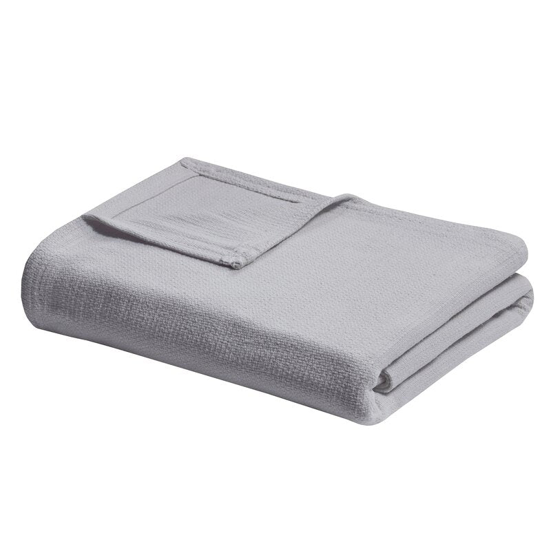Full/Queen Gray Gillum Cotton Blanket MRM431