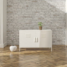 Load image into Gallery viewer, White Gioia 25.2&#39;&#39; Tall Steel 2 - Door Accent Cabinet
