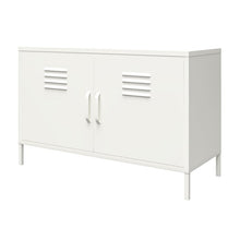 Load image into Gallery viewer, White Gioia 25.2&#39;&#39; Tall Steel 2 - Door Accent Cabinet

